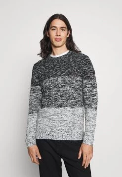 Descuento 😉 Brave Soul RESTON - Jersey De Punto - French Navy/ Vintage White, Hombre 💯