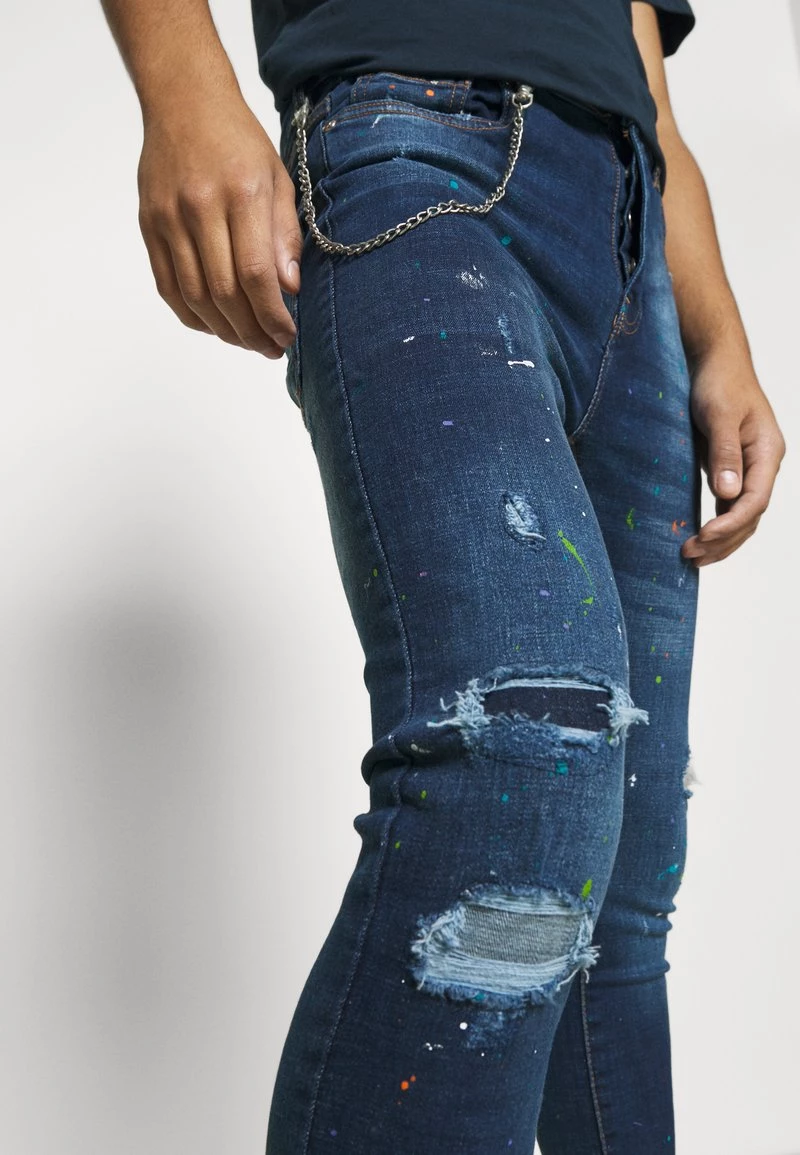 Venta express 🥰 Brave Soul CIRCUS - Vaqueros Pitillo - Mid Blue, Hombre ✔️ - Imagen 7