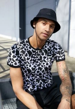 Descuento 🎁 Brave Soul COW - Camiseta Estampada - White/black, Hombre 🛒