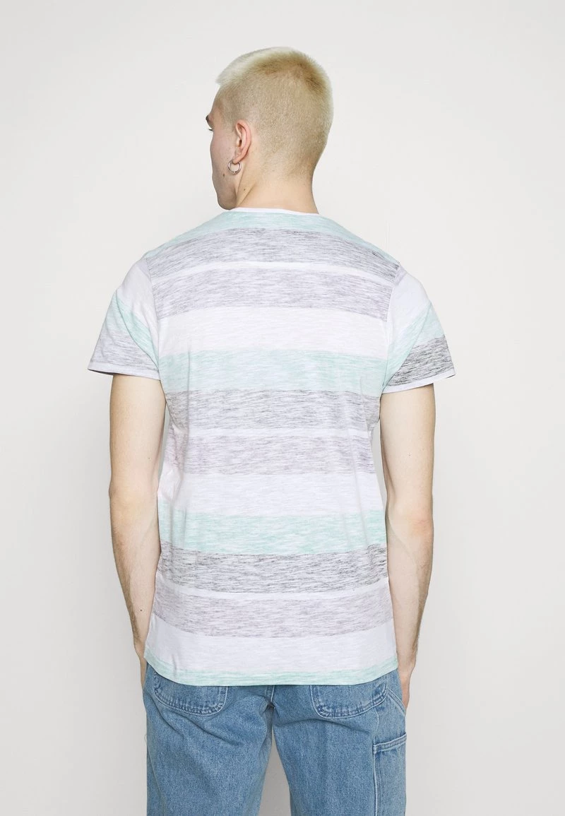 Venta express ✔️ Brave Soul RANGE - Camiseta Estampada - Optic White/purple/mint/black, Hombre 🔥 - Imagen 3