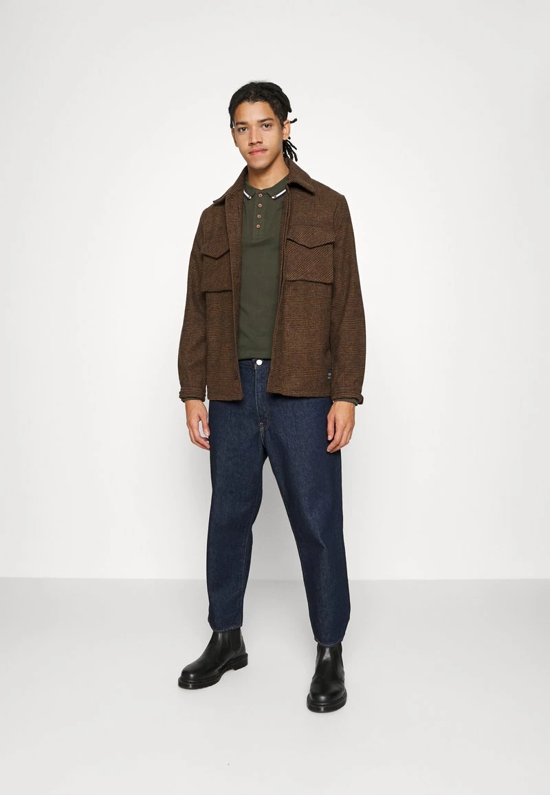 Toma de corriente 🎉 Brave Soul KENNEDY - Camiseta De Manga Larga - Dark Khaki/ecru/dark Navy, Hombre 🤩 - Imagen 2