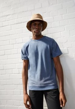 Mejor precio ⌛ Brave Soul KELLER - Camiseta Estampada - Denim, Hombre 😉