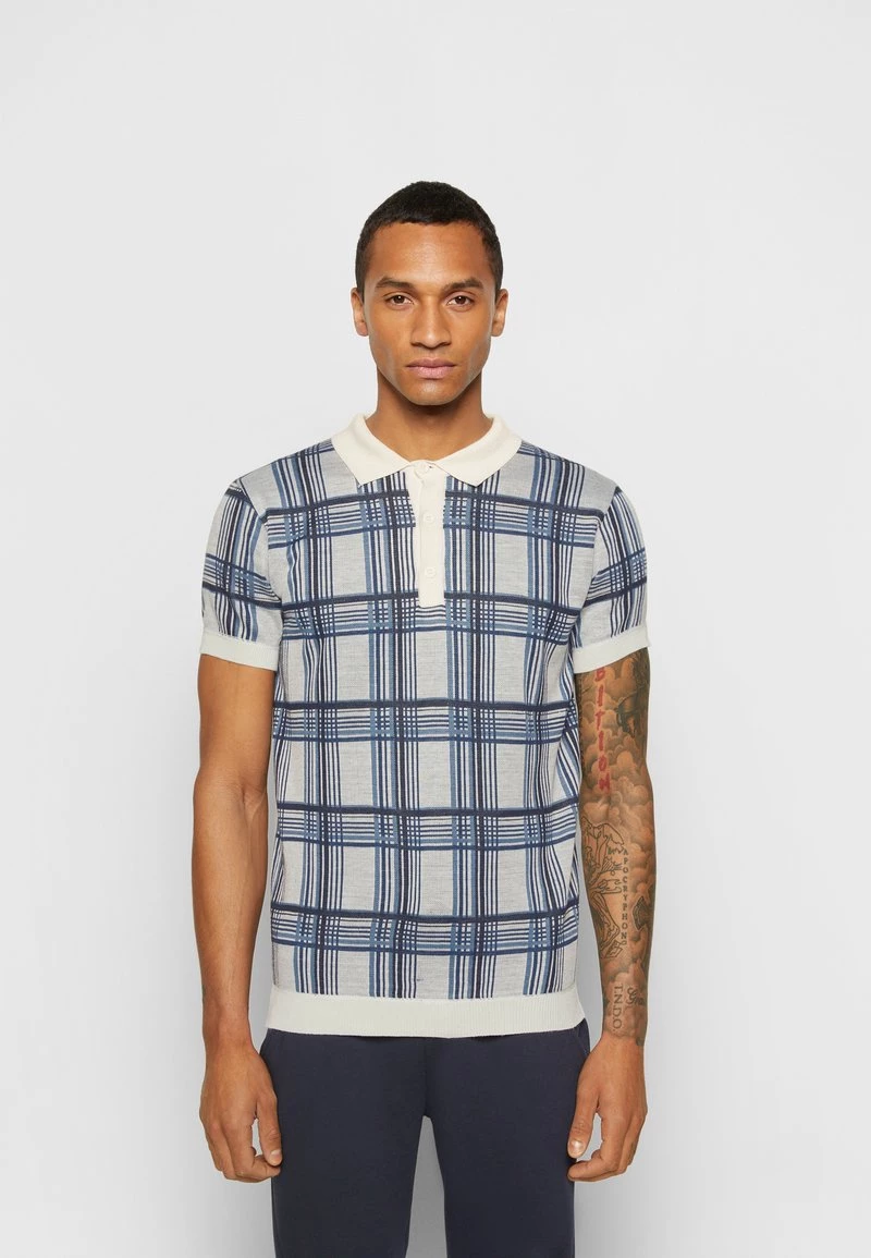 Toma de corriente 👍 Brave Soul JAXON - Polo - Ecru/navy, Hombre 🧨 - Imagen 3