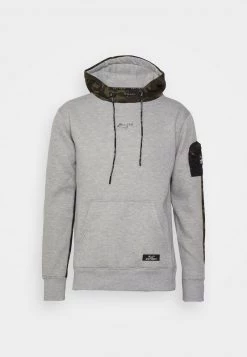 Nuevo 🔔 Brave Soul Sudadera - Light Grey Marl/khaki, Hombre 🎉