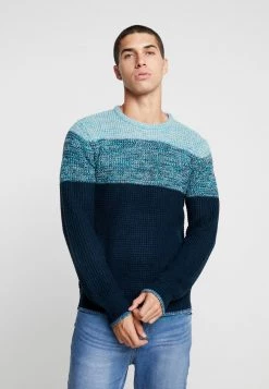 Cupón 👍 Brave Soul DREW - Jersey De Punto - Grey Twist/ Blue Twist/ Midnight, Hombre 🌟