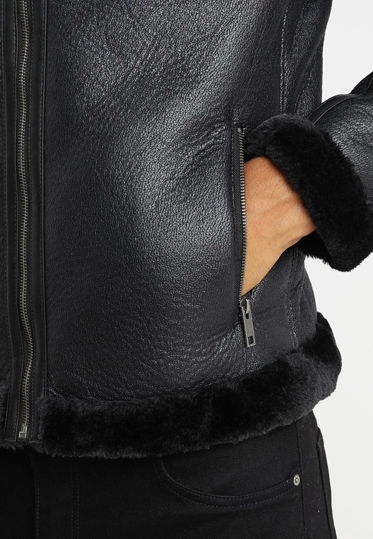 Toma de corriente 🥰 Brave Soul BLACKOUT - Chaqueta De Cuero Sintético - Black, Hombre 😉 - Imagen 6