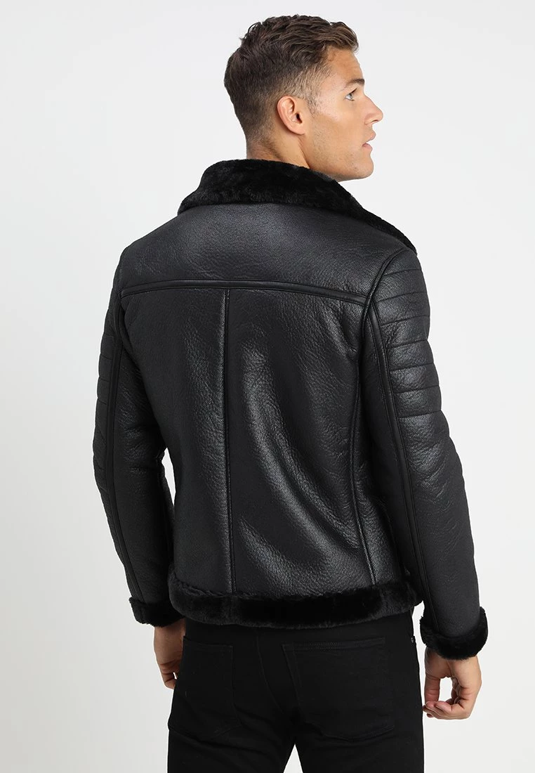 Toma de corriente 🥰 Brave Soul BLACKOUT - Chaqueta De Cuero Sintético - Black, Hombre 😉 - Imagen 3