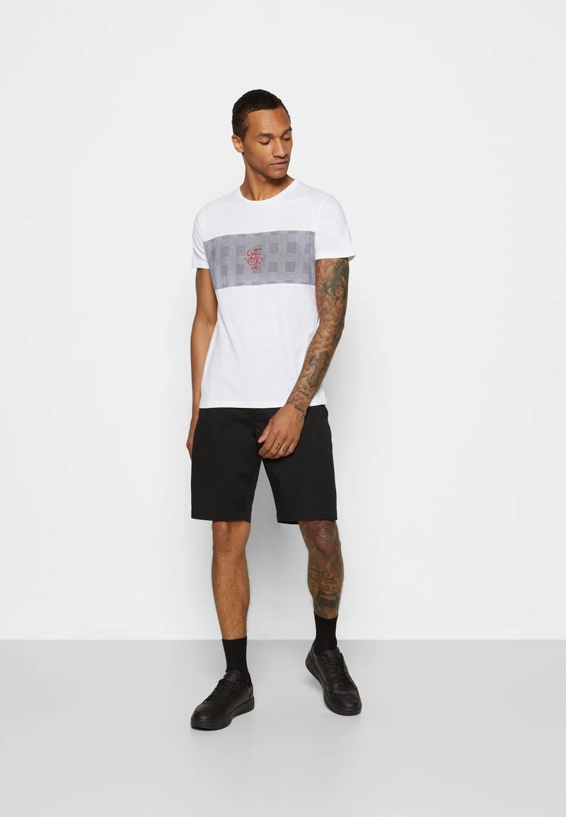 Gran venta 🔔 Brave Soul JABARI - Camiseta Estampada - Optic White/jet Black/red, Hombre 🤩 - Imagen 2