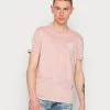 Mejor precio 🎁 Brave Soul VISCAAL - Camiseta Estampada - Pink/white, Hombre 😉