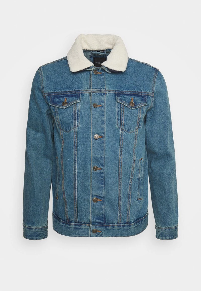 Promoción ✔️ Brave Soul LARSON - Chaqueta Vaquera - Blue Denim, Hombre ⌛
