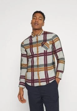 Mejor trato 👏 Brave Soul WARLOCK - Camisa - Charcoal/rust/black/oxblood, Hombre 🛒