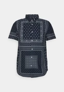 Cupón 😍 Brave Soul ALBEDO - Camisa - Navy/optic White, Hombre 💯