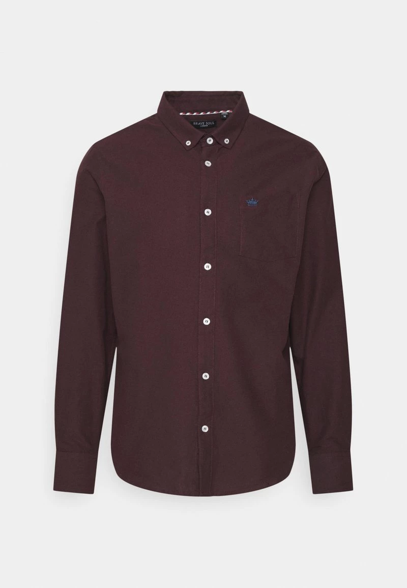 ofertas 🔥 Brave Soul POMPEIIE - Camisa - Burgundy, Hombre 🔔