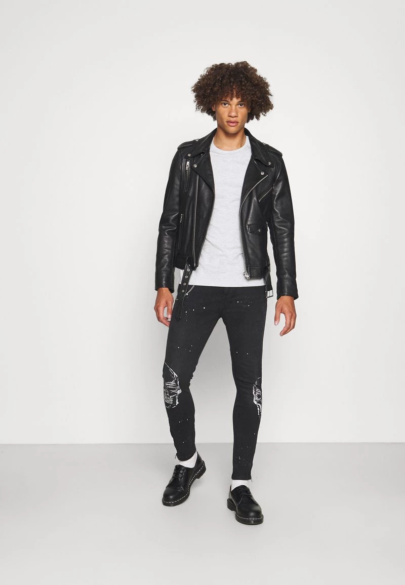 Las mejores reseñas de 😀 Brave Soul SKULL - Vaqueros Pitillo - Charcoal, Hombre ❤️ - Imagen 2