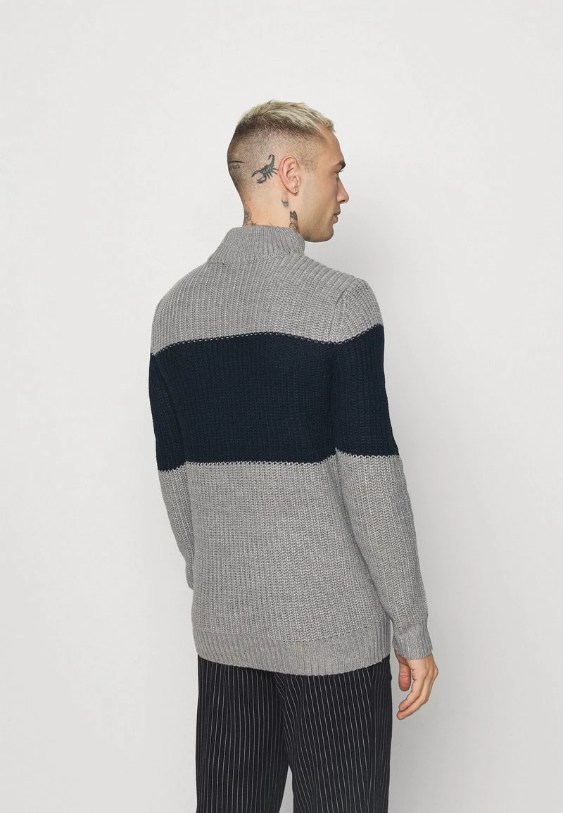 10 mejores ⌛ Brave Soul REINOLD - Jersey De Punto - Silver Grey Marl/ French Navy, Hombre 🎁 - Imagen 3