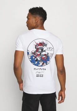 Para estrenar ❤️ Brave Soul Camiseta Estampada - White, Hombre 🤩