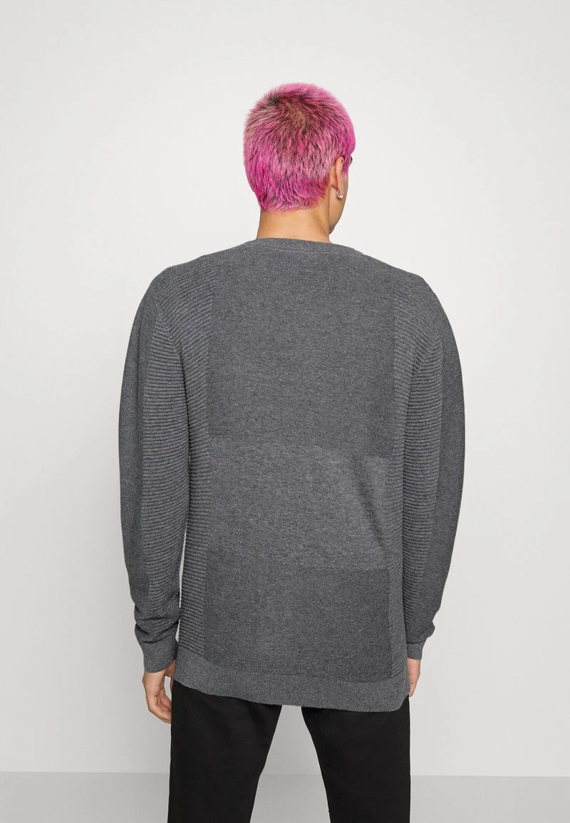 ofertas ✔️ Brave Soul STAFFORD - Jersey De Punto - Dark Grey Marl/vintage White, Hombre 👍 - Imagen 3