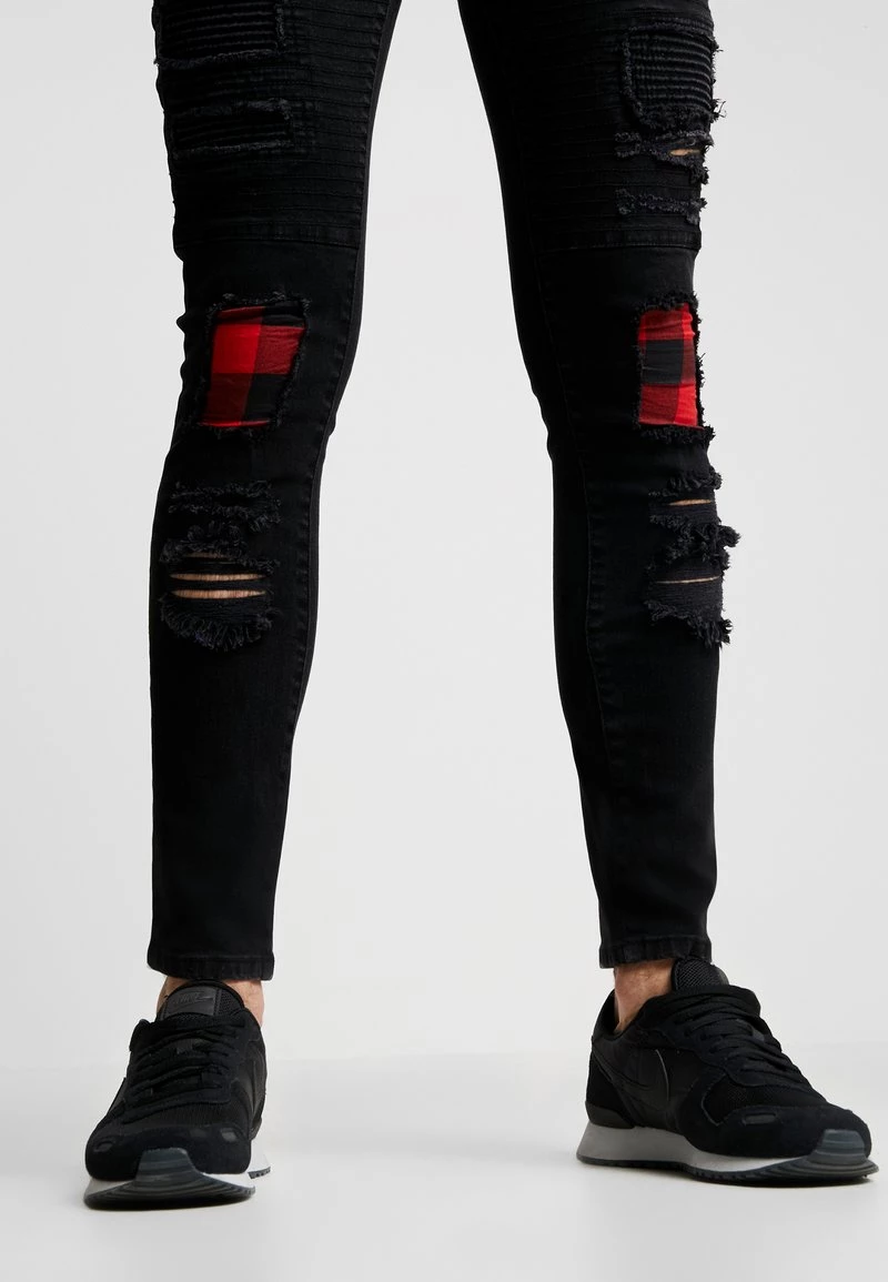 Promoción 🎁 Brave Soul VEGAS - Vaqueros Pitillo - Charcoal Wash/red, Hombre 🔥 - Imagen 5