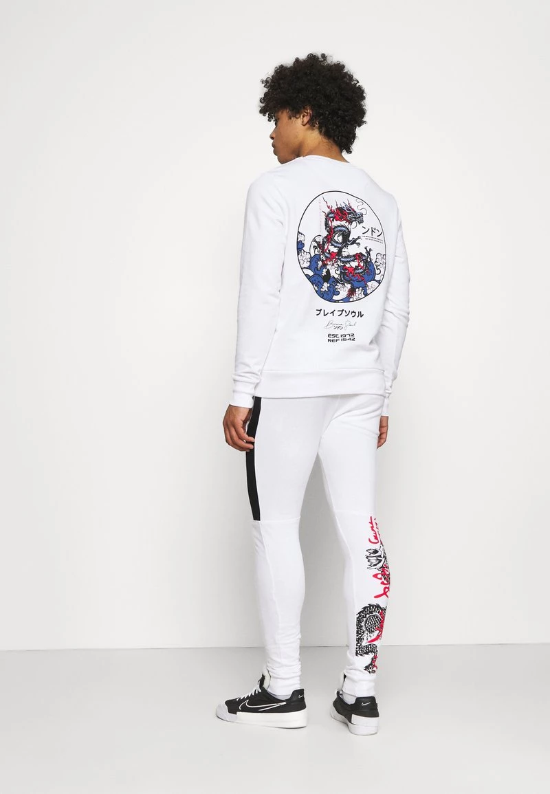 Gran venta 🤩 Brave Soul FIRE - Pantalones Deportivos - White, Hombre 🥰 - Imagen 3