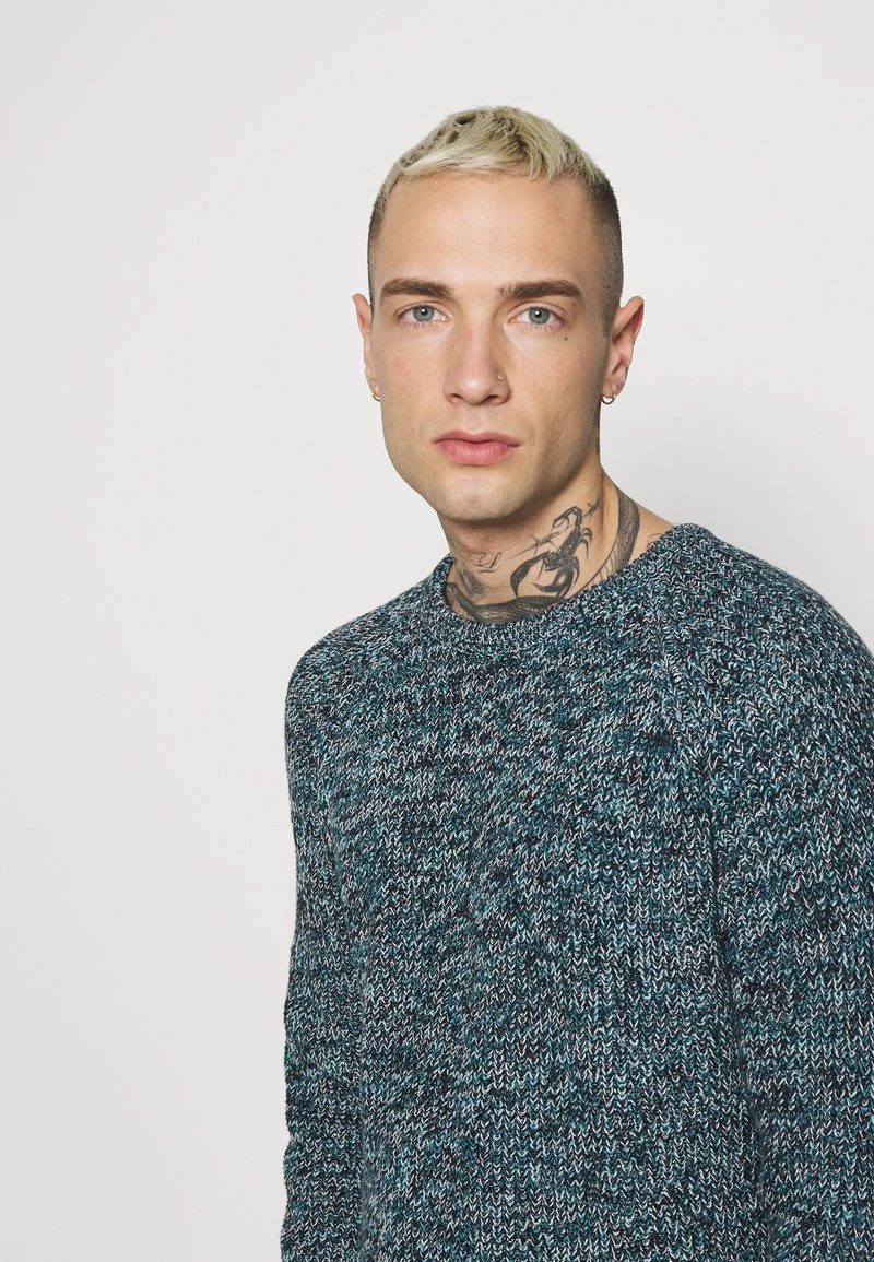 Mejor precio 🤩 Brave Soul WINTHORP - Jersey De Punto - Ocean Blue/ Vintage White/ French Navy Twist, Hombre ⭐ - Imagen 5