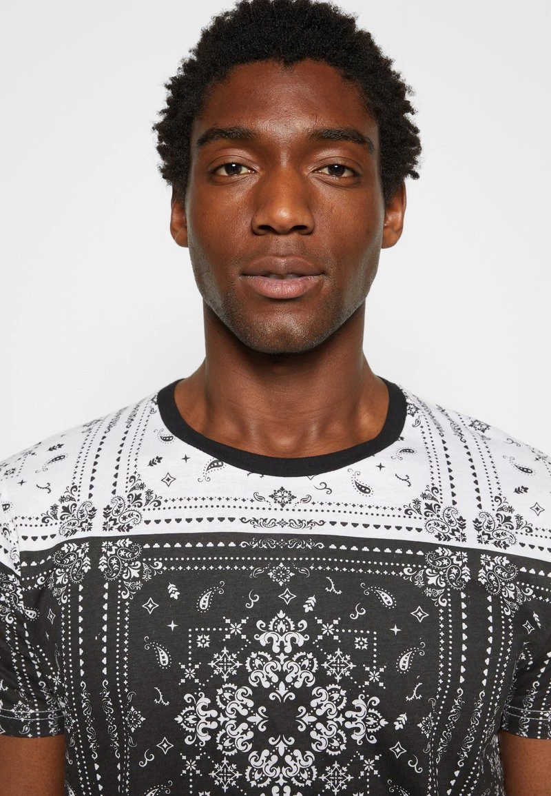 Presupuesto 🎁 Brave Soul RUTLAND - Camiseta Estampada - Black/white, Hombre 👏 - Imagen 6