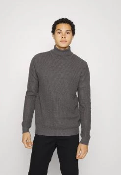 Barato 🌟 Brave Soul Jersey De Punto - Dark Grey Marl, Hombre 🤩