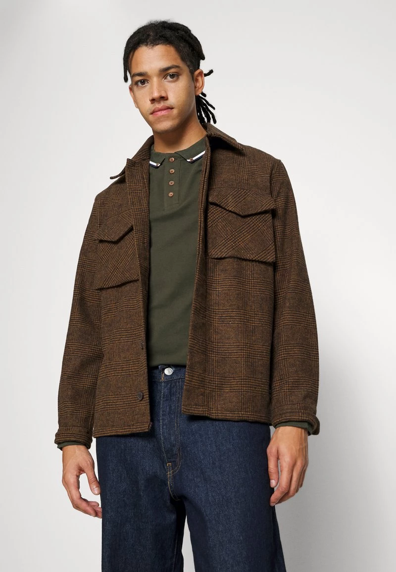 Toma de corriente 🎉 Brave Soul KENNEDY - Camiseta De Manga Larga - Dark Khaki/ecru/dark Navy, Hombre 🤩 - Imagen 4