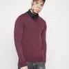 Descuento 🎁 Brave Soul QUAZARD - Jersey De Punto - Dark Burgundy Mix, Hombre 👏