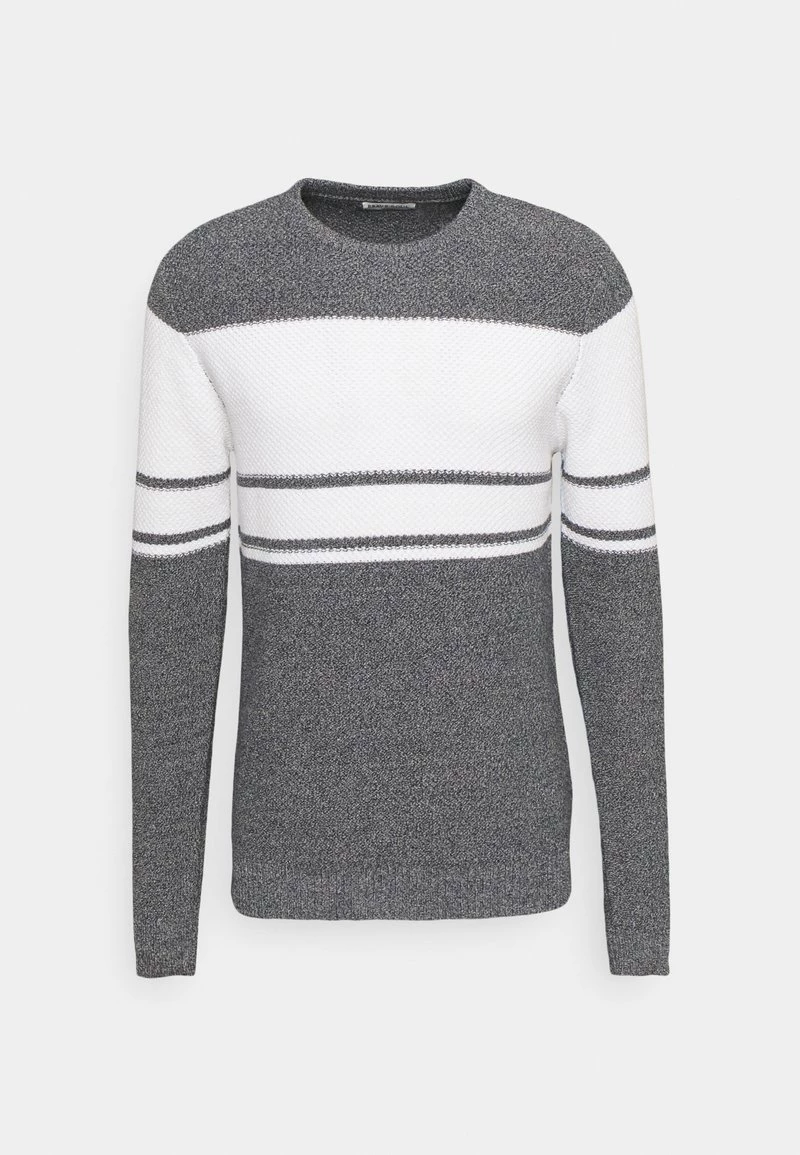 Mejor precio 🎉 Brave Soul AIDEN - Jersey De Punto - Navy/ecru, Hombre 🎁 - Imagen 4