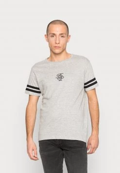 Nuevo 👍 Brave Soul Camiseta Básica - Light Grey Marl/jet Black, Hombre ❤️