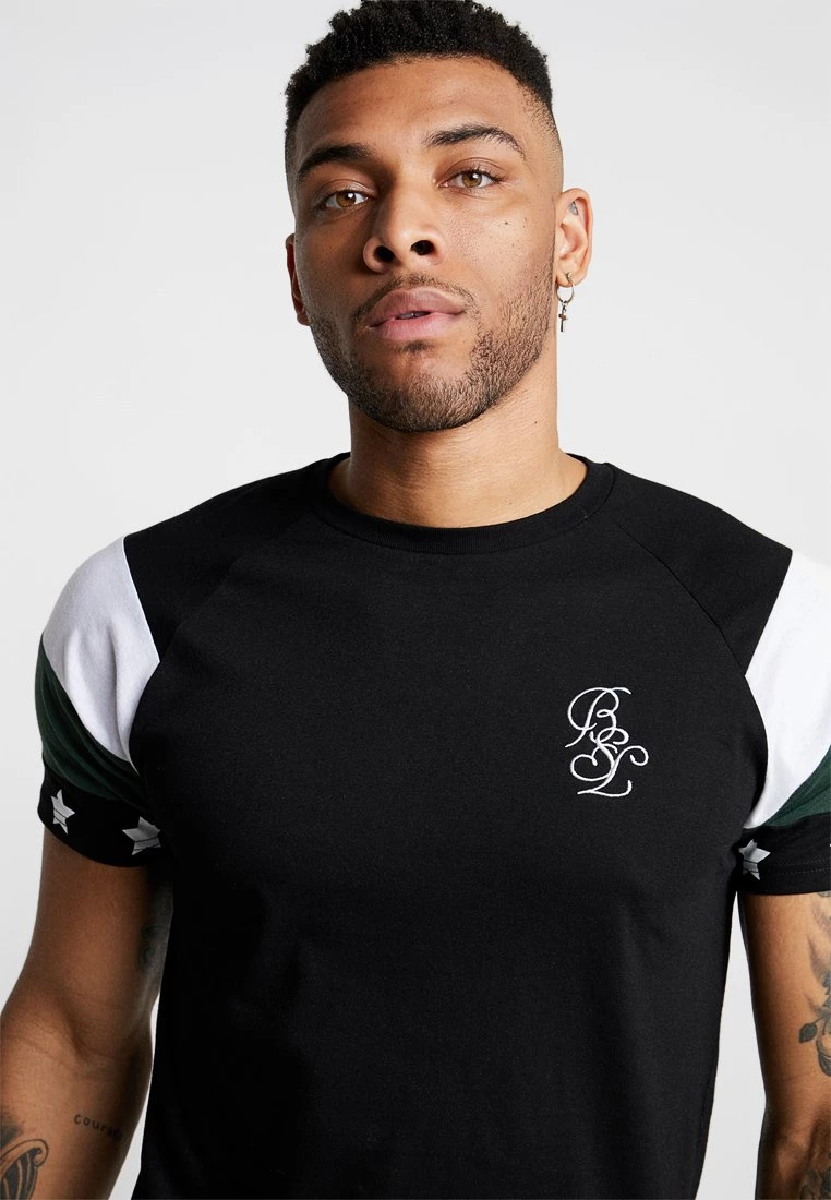 10 mejores 👏 Brave Soul STAR - Camiseta Estampada - Black Combo, Hombre ❤️ - Imagen 4