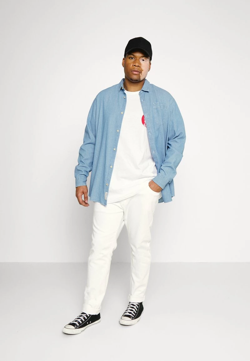 Descuento 😉 Brave Soul Camiseta Estampada - White, Hombre 🔥 - Imagen 2