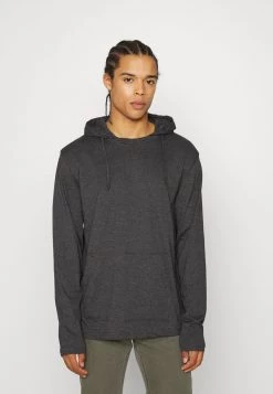 mejor venta 😉 Brave Soul MORRISF - Camiseta De Manga Larga - Charcoal Marl, Hombre 🤩