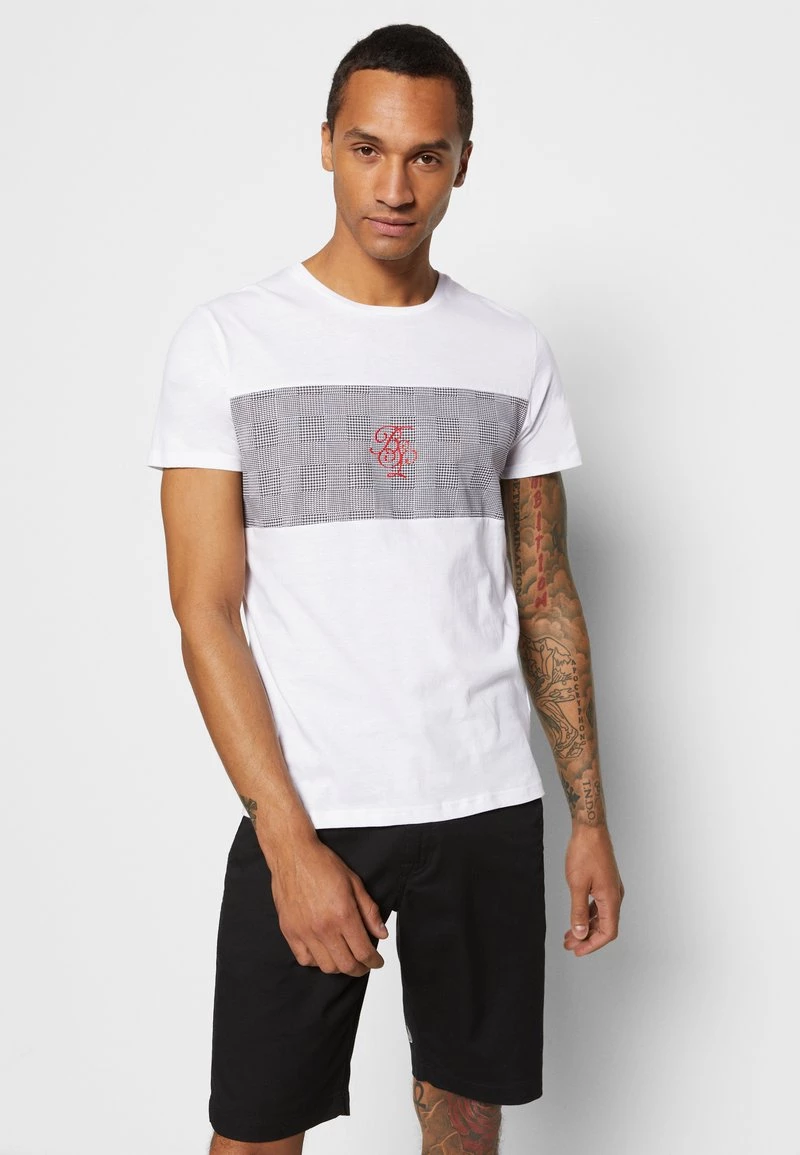 Gran venta 🔔 Brave Soul JABARI - Camiseta Estampada - Optic White/jet Black/red, Hombre 🤩 - Imagen 5