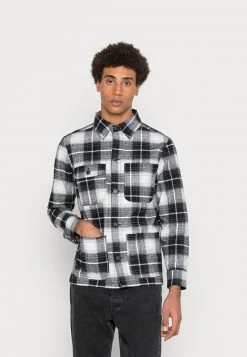 Comprar 🔥 Brave Soul TECHNIQUE - Chaqueta Fina - Black/white Check, Hombre 🛒