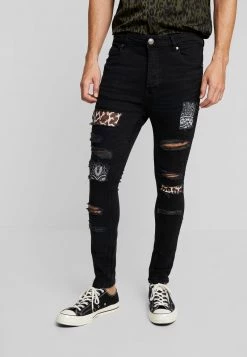 Mejor trato 🛒 Brave Soul CILLIAN - Vaqueros Pitillo - Charcoal, Hombre ✨