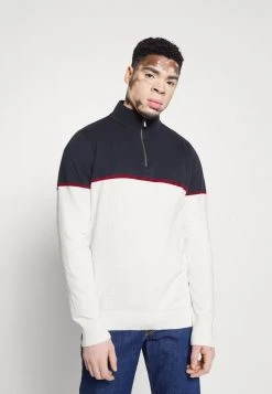 Presupuesto 🤩 Brave Soul SAMIR - Jersey De Punto - Midnight Navy/vintage White, Hombre 🌟