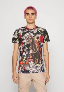 Mejor trato ❤️ Brave Soul Camiseta Estampada - Jet Black, Hombre 😀