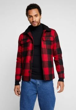 Barato ✨ Brave Soul AUGUSTUS - Chaqueta Fina - Red/black, Hombre ⌛