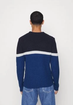 Barato ✨ Brave Soul DILLINJA - Jersey De Punto - Midnight Navy/ecru Marl/steel Blue, Hombre 🎁