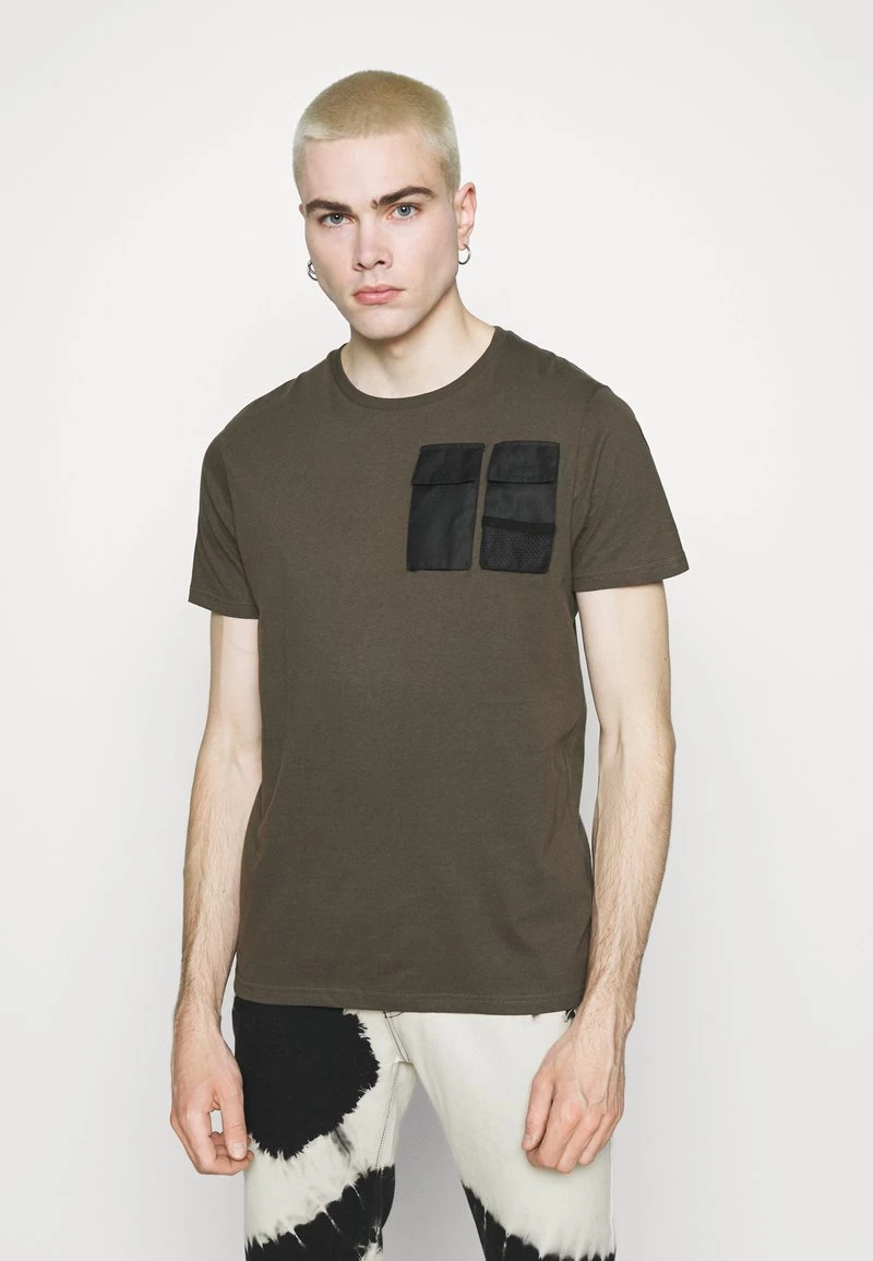 Mejor trato 🌟 Brave Soul ANTARES - Camiseta Estampada - Khaki, Hombre ⭐
