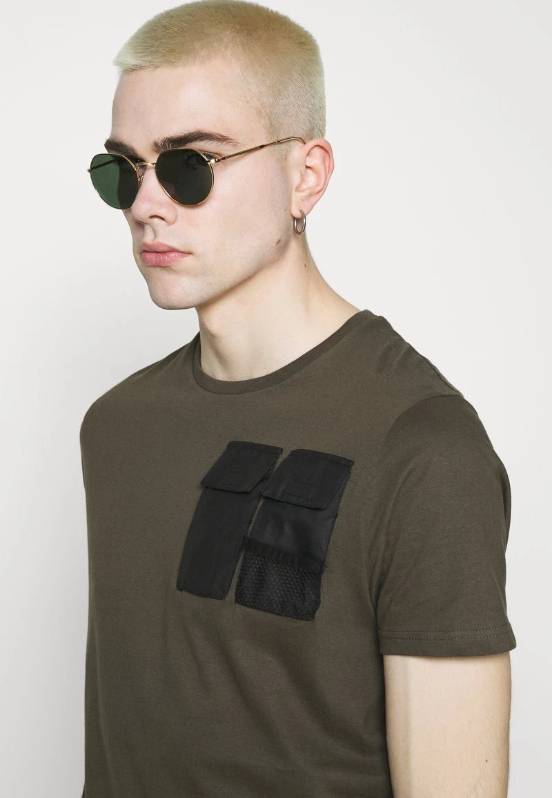 Mejor trato 🌟 Brave Soul ANTARES - Camiseta Estampada - Khaki, Hombre ⭐ - Imagen 4