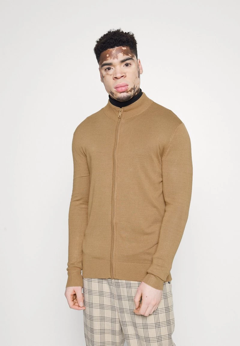 Cupón 😀 Brave Soul BOXGROVE - Chaqueta De Punto - Tan, Hombre 🎉