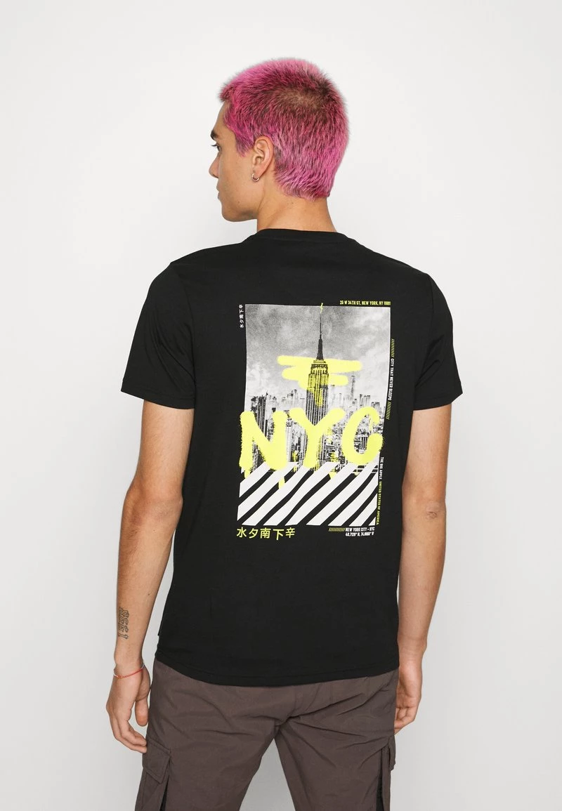 Comprar 👏 Brave Soul Camiseta Estampada - Jet Black, Hombre 🎉 - Imagen 3