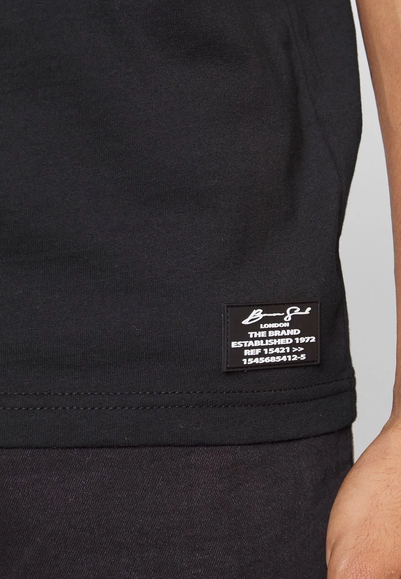 Lo mas barato ⭐ Brave Soul Camiseta Estampada - Jet Black/multicolour, Hombre 🔔 - Imagen 4