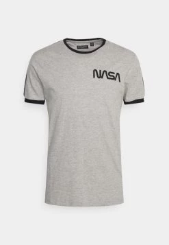 Para estrenar 👍 Brave Soul GLENN - Camiseta Estampada - Light Grey Marl, Hombre ✨