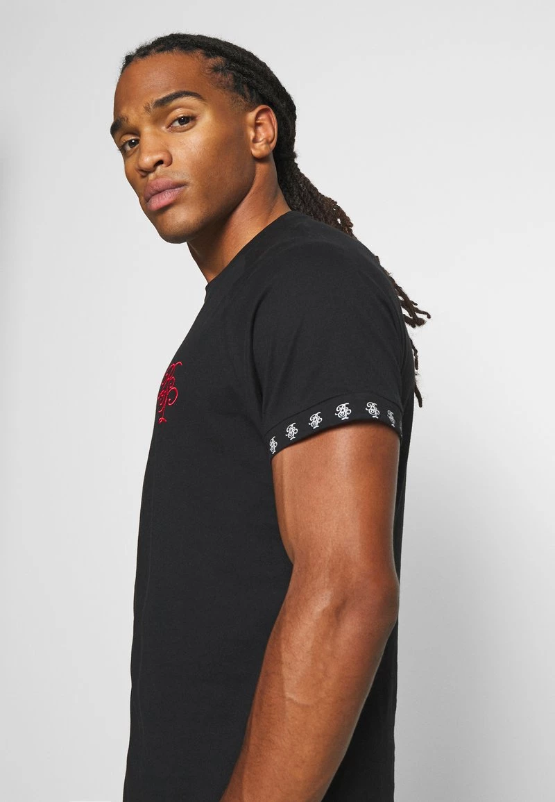 Mejor trato 😀 Brave Soul Camiseta Estampada - Jet Black/ Red, Hombre ❤️ - Imagen 4