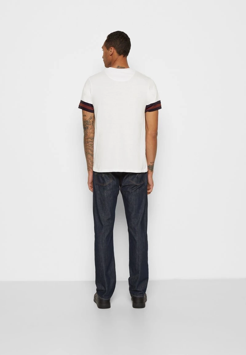 Presupuesto 🛒 Brave Soul DRUMMOND - Camiseta Estampada - Optic White/rich Navy/burgundy, Hombre ✨ - Imagen 4