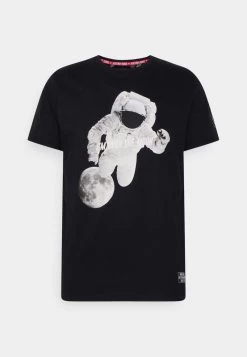 mejor venta ⭐ Brave Soul Camiseta Estampada - Jet Black, Hombre 🥰