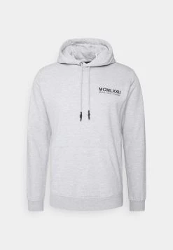 Mejor precio ⭐ Brave Soul MAXIM SET - Jersey Con Capucha - Light Grey Marl/ Jet Black, Hombre 🎁